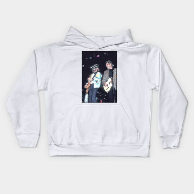 Joe Walsh and Glen Frey Photograph Kids Hoodie by Concert Photos